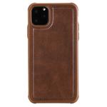 For iPhone 11 Pro Max Magnetic Shockproof PC + TPU + PU Leather Protective Case(Coffee)