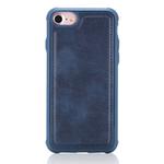 For iPhone 7 / 8 Magnetic Shockproof PC + TPU + PU Leather Protective Case(Blue)