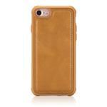 For iPhone 7 / 8 Magnetic Shockproof PC + TPU + PU Leather Protective Case(Brown)