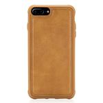 For iPhone 7 Plus / 8 Plus Magnetic Shockproof PC + TPU + PU Leather Protective Case(Brown)