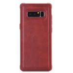 For Galaxy Note 8 Magnetic Shockproof PC + TPU + PU Leather Protective Case(Red)