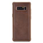 For Galaxy Note 8 Magnetic Shockproof PC + TPU + PU Leather Protective Case(Coffee)