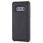 For Galaxy S10e Magnetic Shockproof PC + TPU + PU Leather Protective Case(Black)