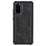 For Galaxy S20 Magnetic Shockproof PC + TPU + PU Leather Protective Case(Black)