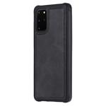 For Galaxy S20+ Magnetic Shockproof PC + TPU + PU Leather Protective Case(Black)
