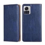 For Motorola Edge X30 Pro 5G / Edge 30 Ultra Gloss Oil Solid Color Magnetic Leather Phone Case(Blue)