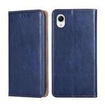 For Samsung Galaxy A23e / A22e Gloss Oil Solid Color Magnetic Leather Phone Case(Blue)