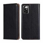 For ZTE Blade A72 5G Gloss Oil Solid Color Magnetic Leather Phone Case(Black)