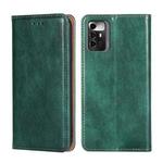 For ZTE Blade A72 5G Gloss Oil Solid Color Magnetic Leather Phone Case(Green)