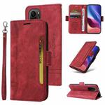 For Xiaomi Redmi K40 BETOPNICE Dual-side Buckle Leather Phone Case(Red)
