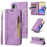 For Xiaomi Redmi Note 10 5G BETOPNICE Dual-side Buckle Leather Phone Case(Purple)