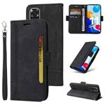 For Xiaomi Redmi Note 11 4G BETOPNICE Dual-side Buckle Leather Phone Case(Black)