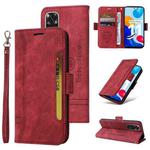 For Xiaomi Redmi Note 11 4G BETOPNICE Dual-side Buckle Leather Phone Case(Red)