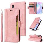 For Xiaomi Redmi 9A BETOPNICE Dual-side Buckle Leather Phone Case(Pink)