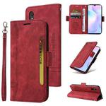 For Xiaomi Redmi 9A BETOPNICE Dual-side Buckle Leather Phone Case(Red)
