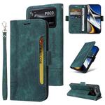 For Xiaomi Poco X4 Pro 5G BETOPNICE Dual-side Buckle Leather Phone Case(Green)