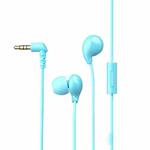WEKOME YA08 3.5mm Candy Color Music Wired Earphone(Blue)