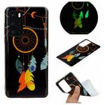 For Huawei P40 Luminous TPU Mobile Phone Protective Case(Black Wind Chimes)