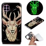 For Huawei P40 Lite Luminous TPU Mobile Phone Protective Case(Deer Head)