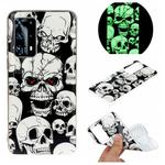 For Huawei P40 Plus Luminous TPU Mobile Phone Protective Case(Ghost Head)