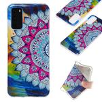 For Galaxy S20 Luminous TPU Mobile Phone Protective Case(Half-flower)