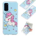 For Galaxy S20 Luminous TPU Mobile Phone Protective Case(Star Unicorn)