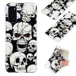 For Galaxy S20 Luminous TPU Mobile Phone Protective Case(Ghost Head)