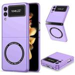 For Samsung Galaxy Z Flip3 5G Magsafe Magnetic Folding PC Phone Case(Purple)