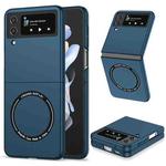 For Samsung Galaxy Z Flip4 Magsafe Magnetic Folding PC Phone Case(Blue)
