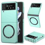 For Samsung Galaxy Z Flip4 Magsafe Magnetic Folding PC Phone Case(Light Blue)