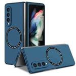 For Samsung Galaxy Z Fold3 5G Magsafe Magnetic Folding PC Phone Case(Blue)