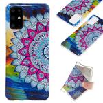 For Galaxy S20+ Luminous TPU Mobile Phone Protective Case(Half-flower)