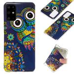For Galaxy S20+ Luminous TPU Mobile Phone Protective Case(Blue Owl)