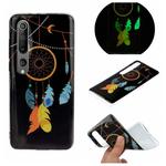 For Xiaomi Mi 10 Luminous TPU Mobile Phone Protective Case(Black Wind Chimes)