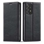 For Samsung Galaxy A53 5G LC.IMEEKE RFID Anti-theft Leather Phone Case(Black)