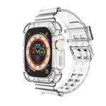 For Apple Watch Ultra 49mm Glacier Transparent TPU Integrated Watch Band(Transparent)