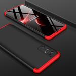 For Galaxy S20+ GKK Three Stage Splicing Full Coverage PC Case(Black+Red)