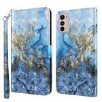 For Motorola Moto G42 3D Painting Pattern TPU + PU Leather Phone Case(Milky Way)