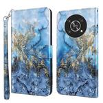 For Honor Magic4 Lite 4G/5G 3D Painting Pattern TPU + PU Leather Phone Case(Milky Way)