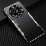 For Huawei Mate 50 Pro Blade Series TPU + Titanium Alloy Phone Case(Black Silver)