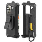 For Ulefone Power Armor 18T / 18T Ultra Ulefone Back Clip Phone Case with Carabiner (Black)