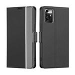 For ZTE Blade A72 5G Twill Texture Side Buckle Leather Phone Case(Black)