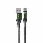 WEKOME WDC-169A Raython Series 6A USB to Type-C Fast Charge Data Cable Length: 1m(Black)