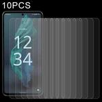 For Sharp Aquos Sense 7 10pcs 0.26mm 9H 2.5D Tempered Glass Film