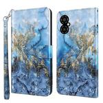 For Xiaomi Poco M4 5G/Redmi 10 5G 3D Painting Pattern TPU + PU Leather Phone Case(Milky Way)