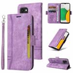 For Samsung Galaxy A03 164mm BETOPNICE Dual-side Buckle Leather Phone Case(Purple)