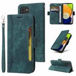 For Samsung Galaxy A03 166mm BETOPNICE Dual-side Buckle Leather Phone Case(Green)