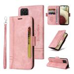 For Samsung Galaxy A12 5G / 4G BETOPNICE Dual-side Buckle Leather Phone Case(Pink)