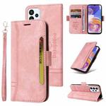 For Samsung Galaxy A23 4G BETOPNICE Dual-side Buckle Leather Phone Case(Pink)