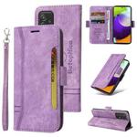 For Samsung Galaxy A52 5G / 4G BETOPNICE Dual-side Buckle Leather Phone Case(Purple)